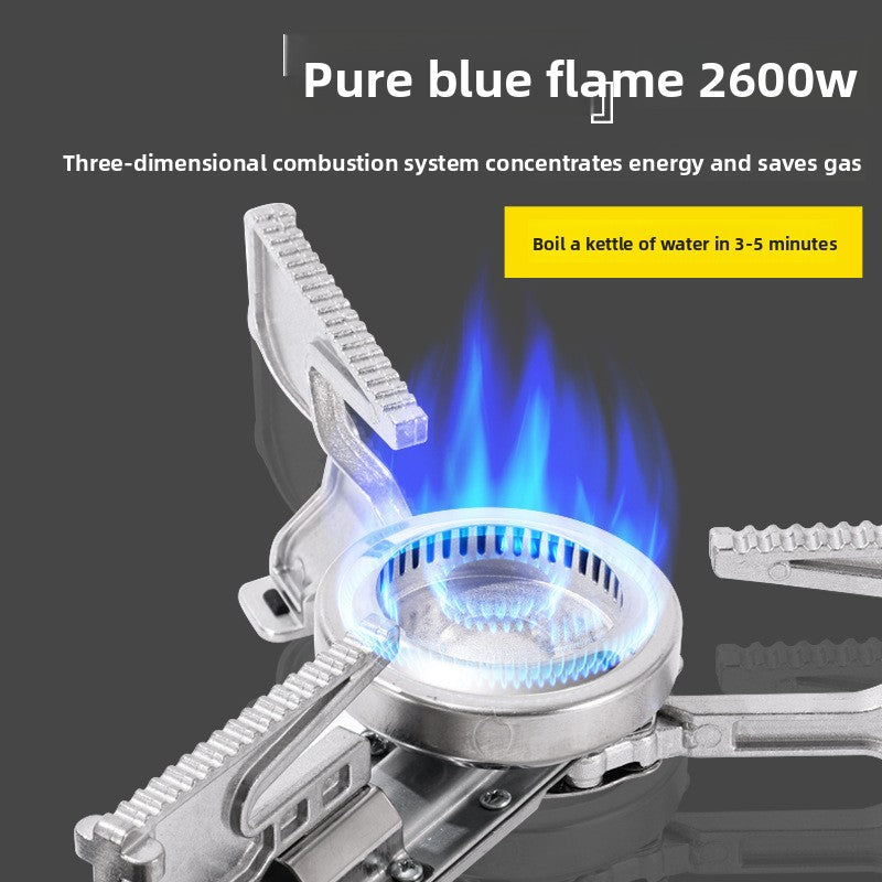 Portable Butane Camping Stove with Built-In Ignition