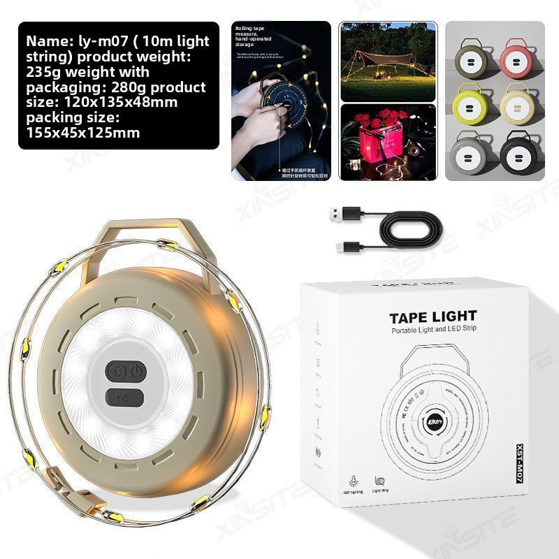 Retractable LED Camping Light Strip – 6m, 10m & 20m Options