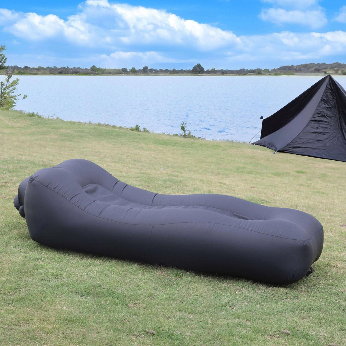 Portable Inflatable Camping Lounger – 190 × 75 × 45 cm
