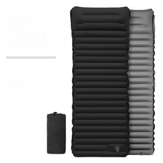 Inflatable Camping Mat with Built-In Foot Pump – 195 × 70 × 10 cm