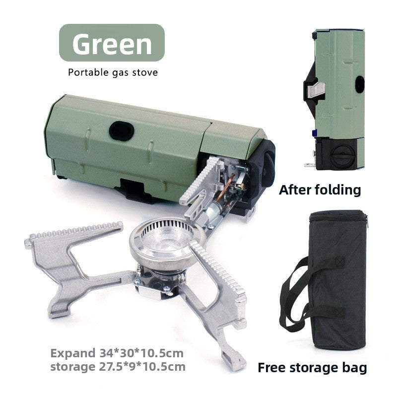 Portable Butane Camping Stove with Built-In Ignition