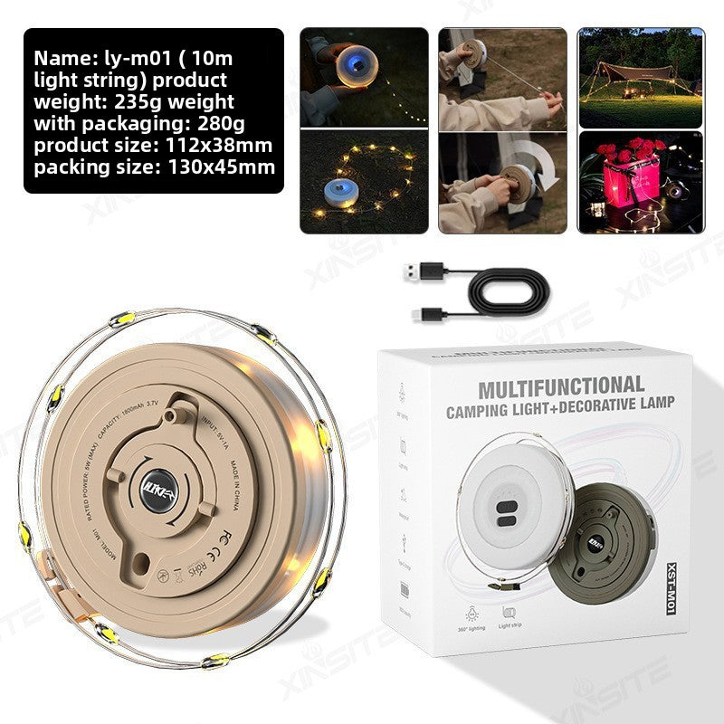Retractable LED Camping Light Strip – 6m, 10m & 20m Options