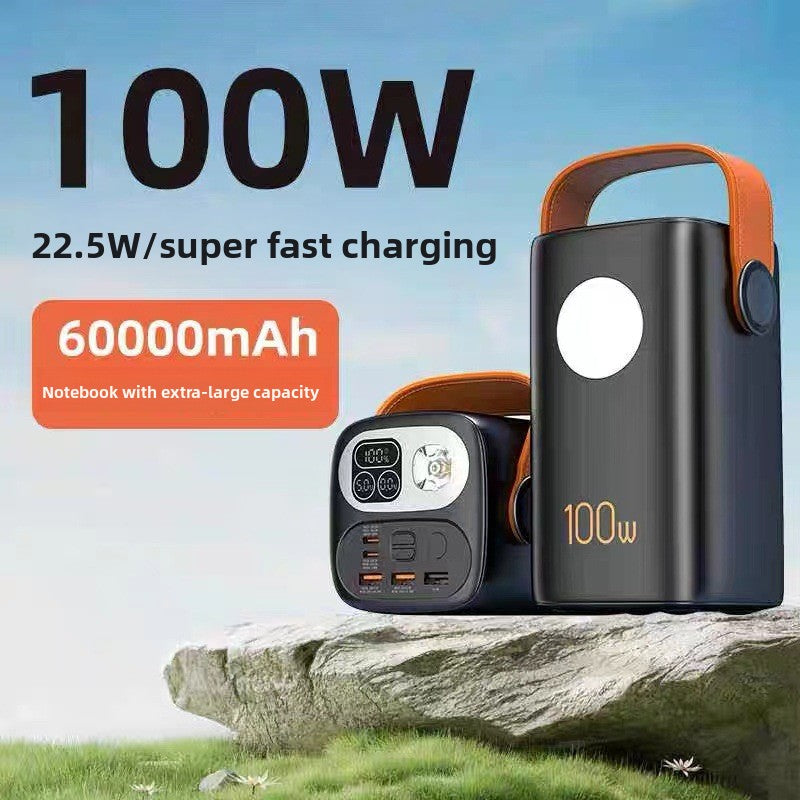 C60 60000mAh Power Bank – Up to 100W Fast Charging