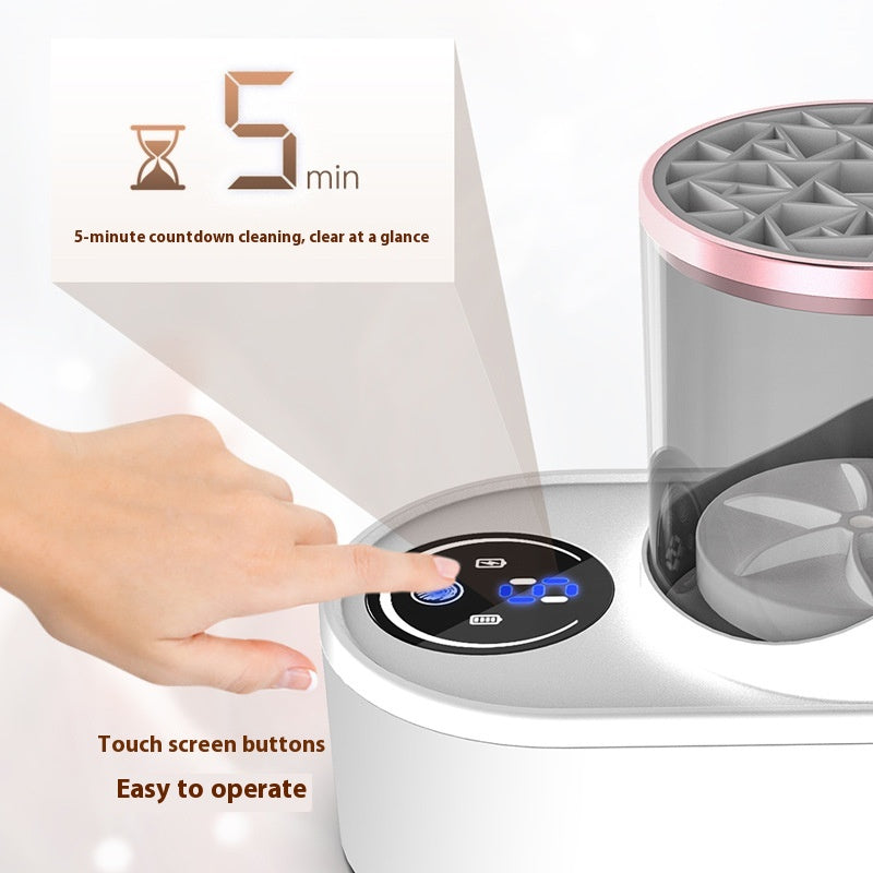 Spin Clean Electric Makeup Brush Cleaner