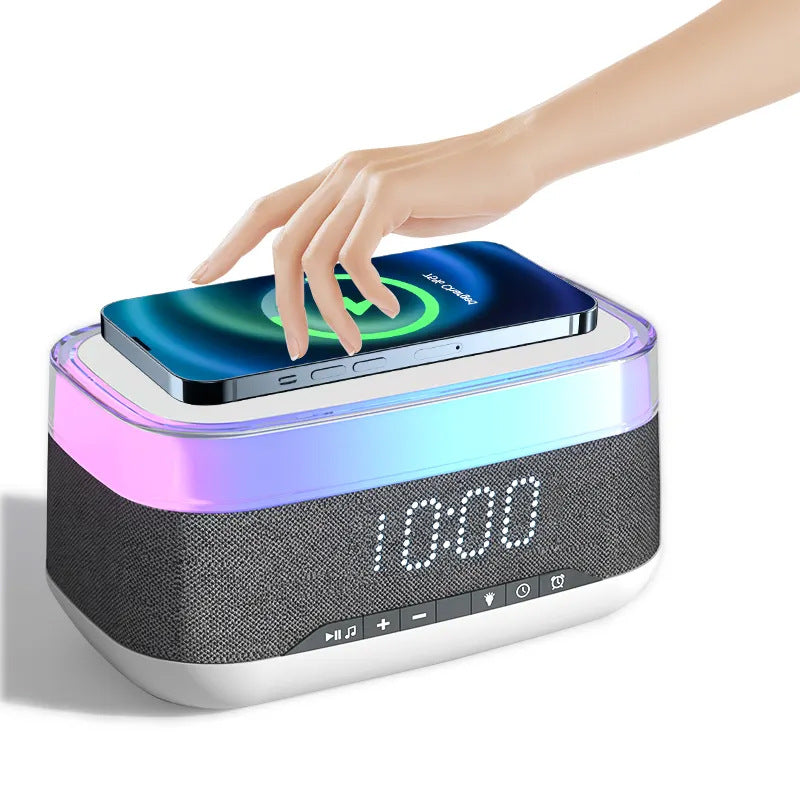 Glow Time 4-in-1 Smart Clock | Speaker & Wireless Charger