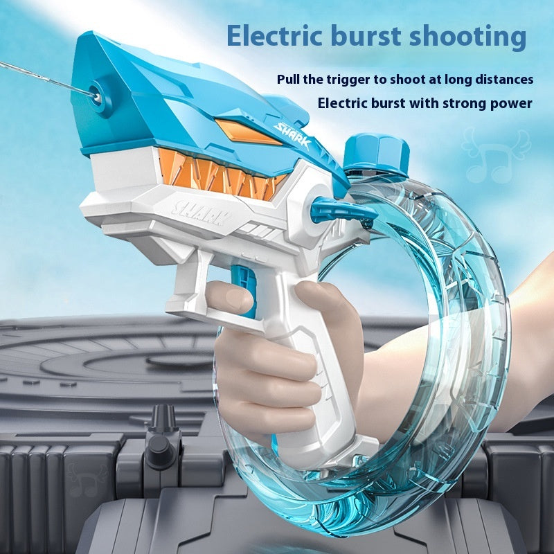 Shark Blast Electric Water Gun | Auto-Fire Summer Toy
