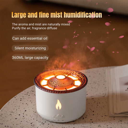 Volcano Flame Mist Diffuser | Aromatherapy Humidifier