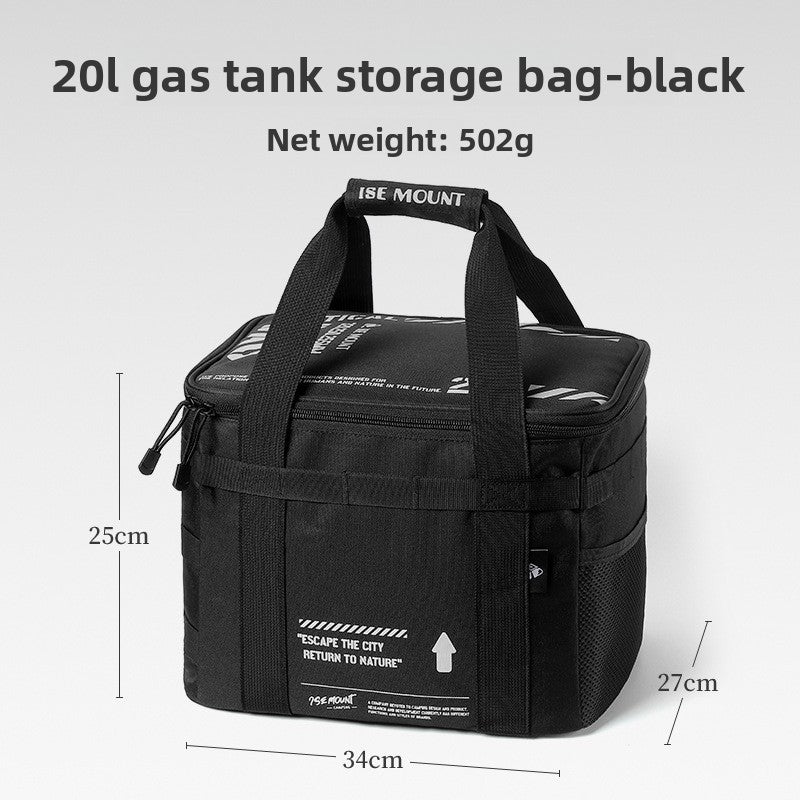20L Camping Cookware Storage Bag with Dividers