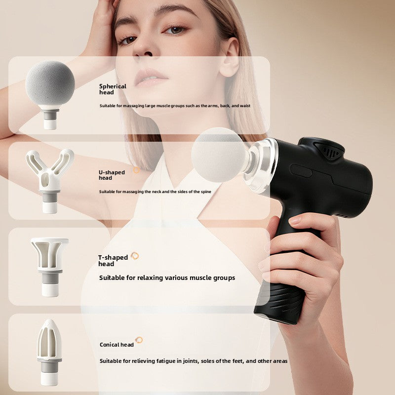 Mini Massage Gun with 4 Heads | 25W