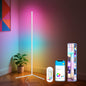 142cm LED Corner Floor Lamp – RGBIC & Smart Control Options