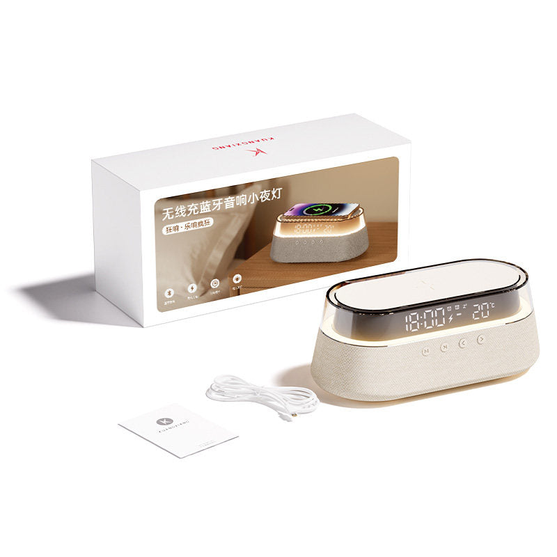 K3 Retro Bluetooth Speaker with Alarm Clock & Night Light