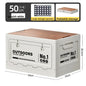 Foldable Side-Opening Camping Storage Box – Optional Wooden Top