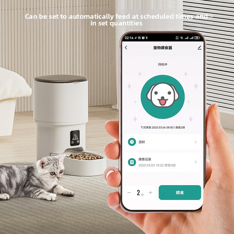 Automatic Pet Feeder – Timer, Wi-Fi & Video Options