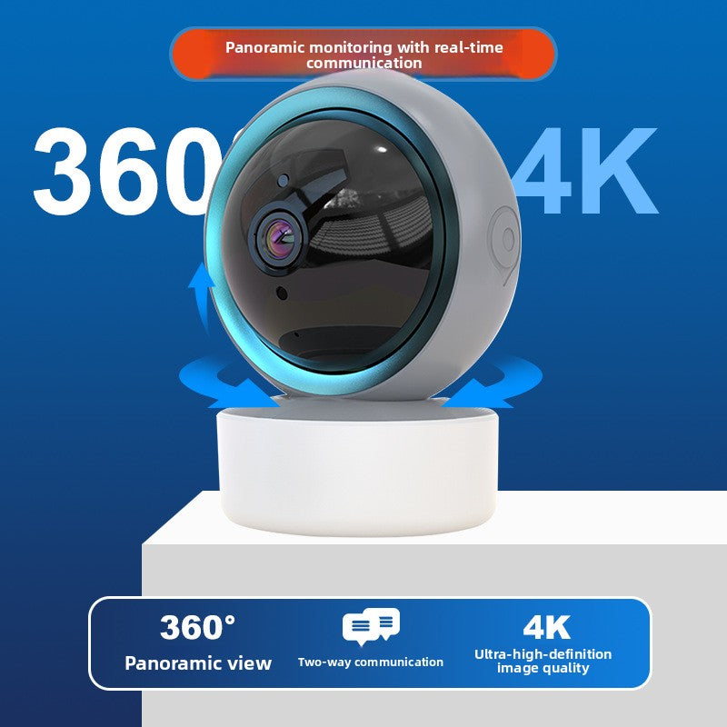 3MP Indoor Wi-Fi Security Camera with Pan, Tilt & Two-Way Audio