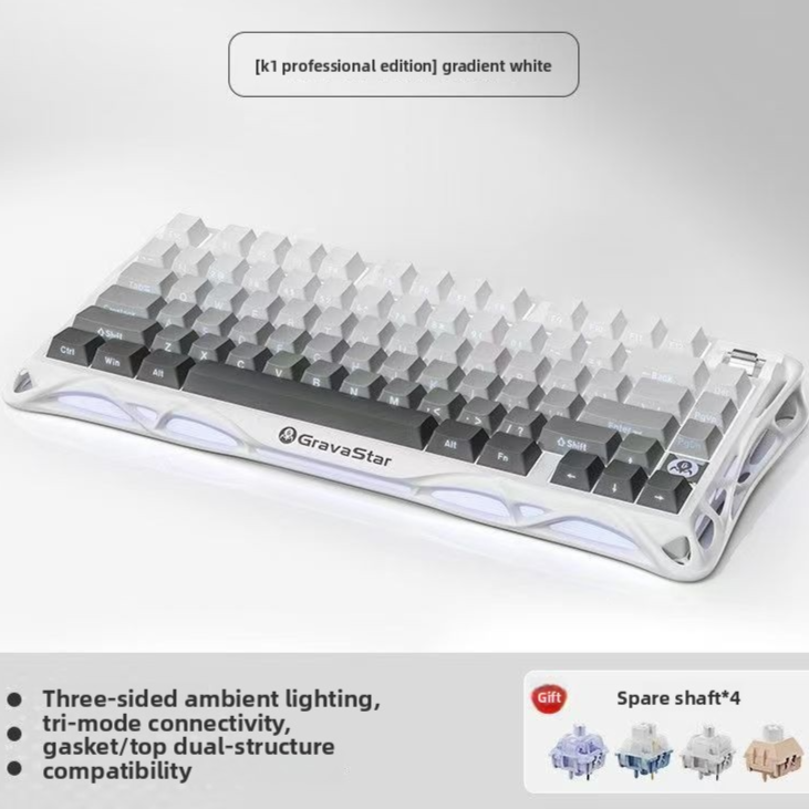 Tri-Mode Hot-Swappable Mechanical Gaming Keyboard with RGB