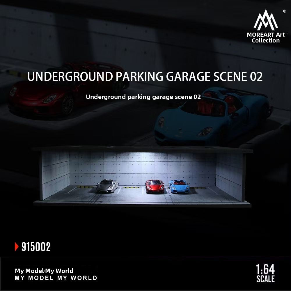 64 Scale Underground Parking Garage Light Version Assembly Model — QIUOLA | qiuola.com