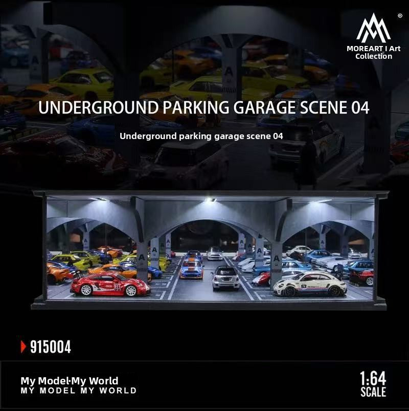 64 Scale Underground Parking Garage Light Version Assembly Model — QIUOLA | qiuola.com