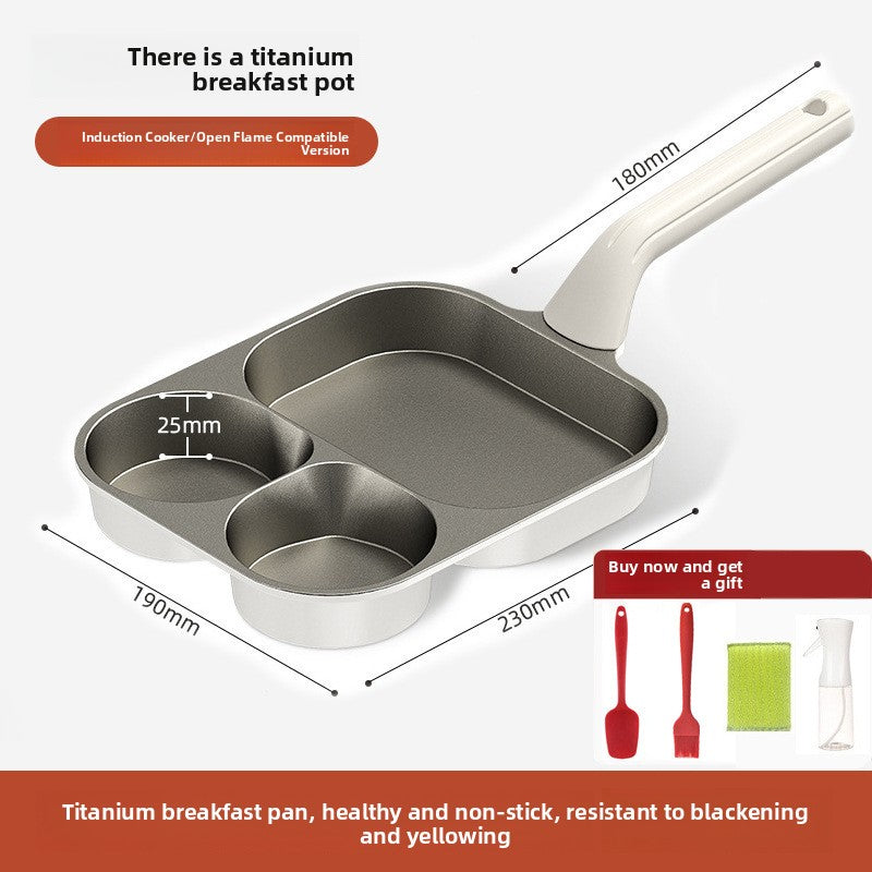 Non-Stick Breakfast Frying Pan – Four-Hole & 3-in-1 Models
