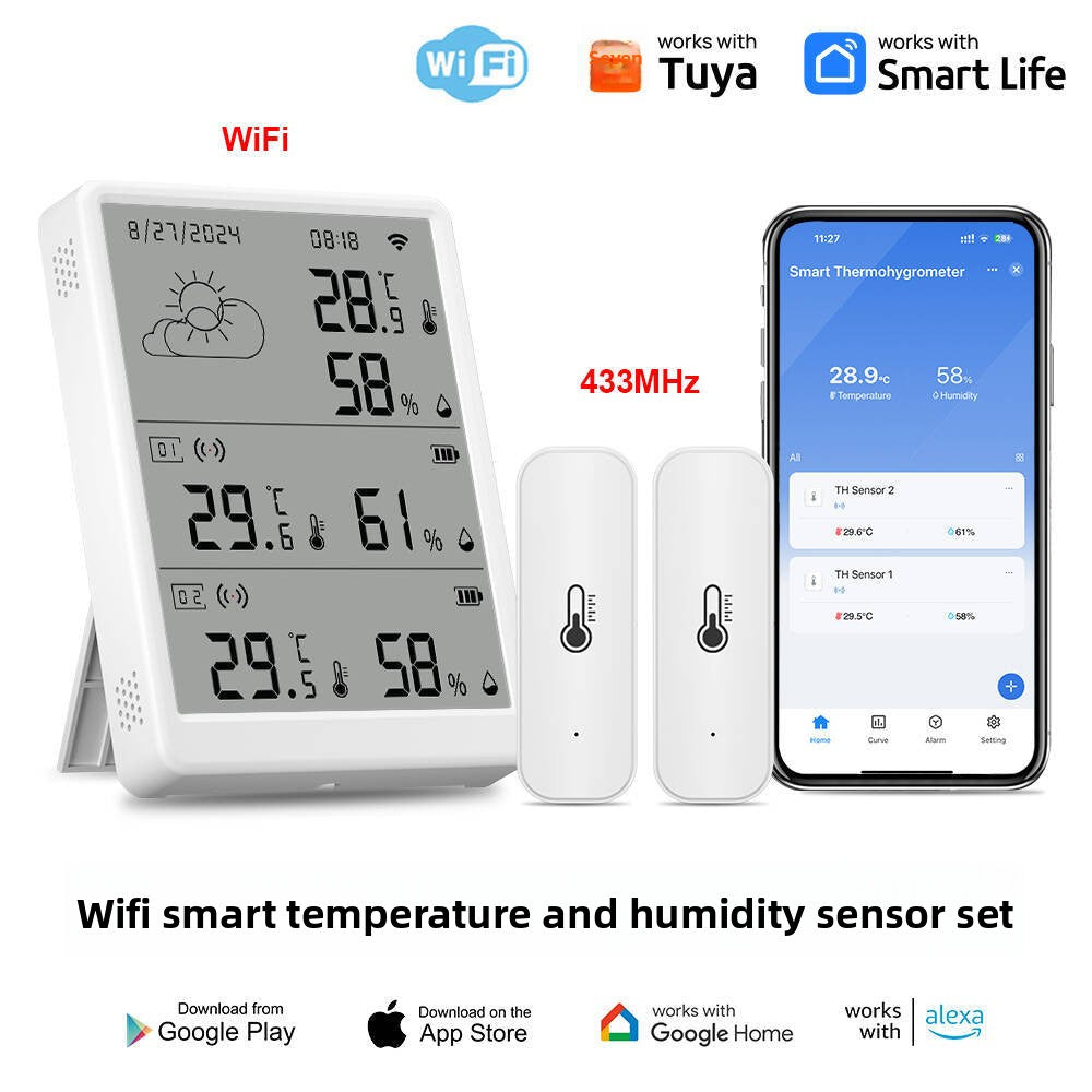 Smart WiFi Temperature & Humidity Monitor – TH16-R2 / TH6R