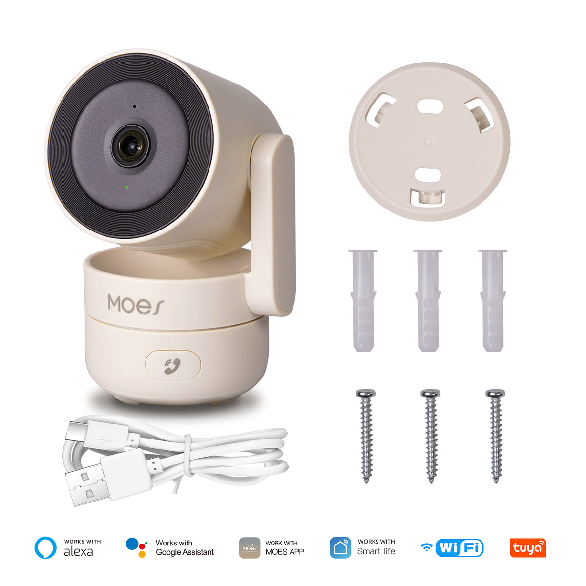 4MP Indoor WiFi Security Camera with Night Vision