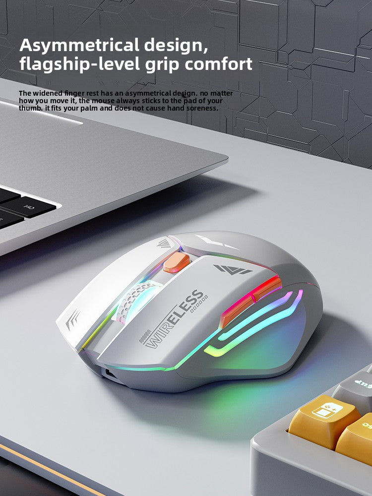 550 Mecha Rechargeable Wireless Gaming Mouse – Quiet Clicks