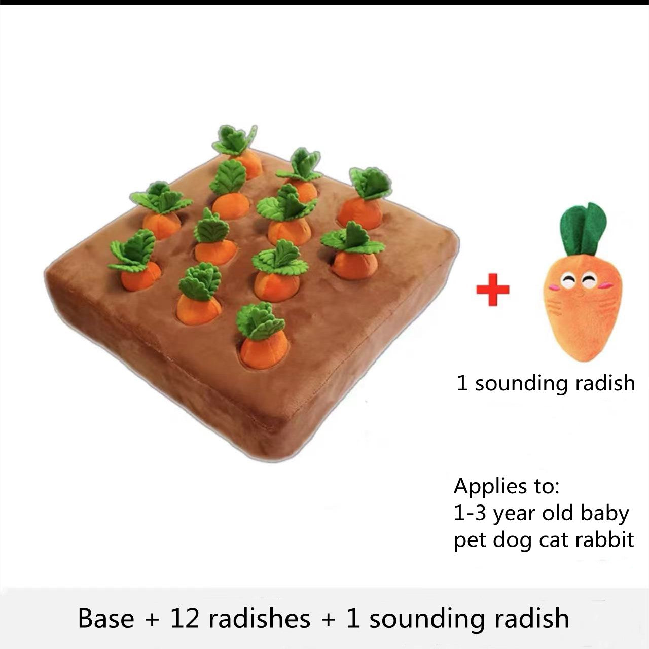 Carrot Sniff Snuffle Mat | Interactive Dog Enrichment Toy