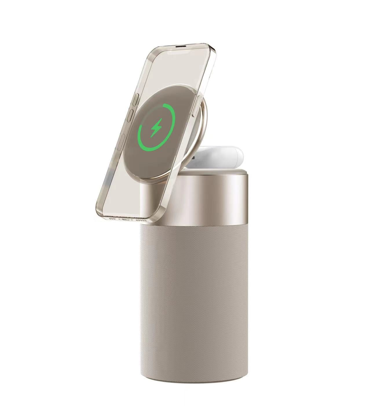Glow Station 3-in-1 Wireless Charger Speaker & Lamp