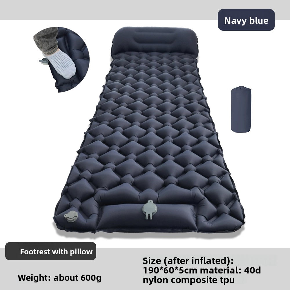 Inflatable Camping Sleeping Mat – Foot-Pump & Pump Options