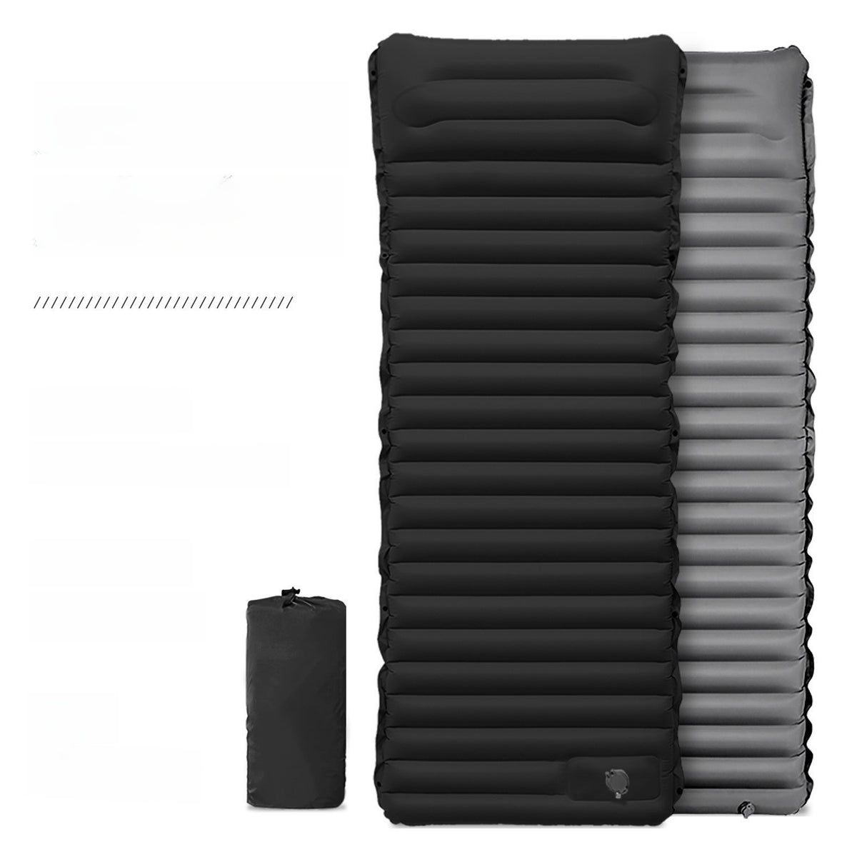 Inflatable Camping Mat with Built-In Foot Pump – 195 × 70 × 10 cm