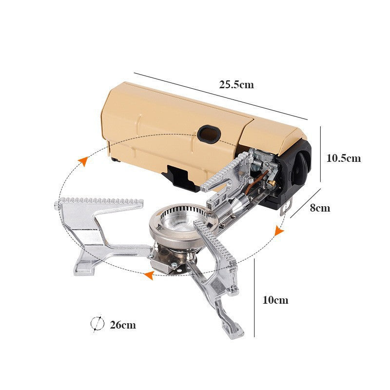 Portable Butane Camping Stove with Built-in Ignition