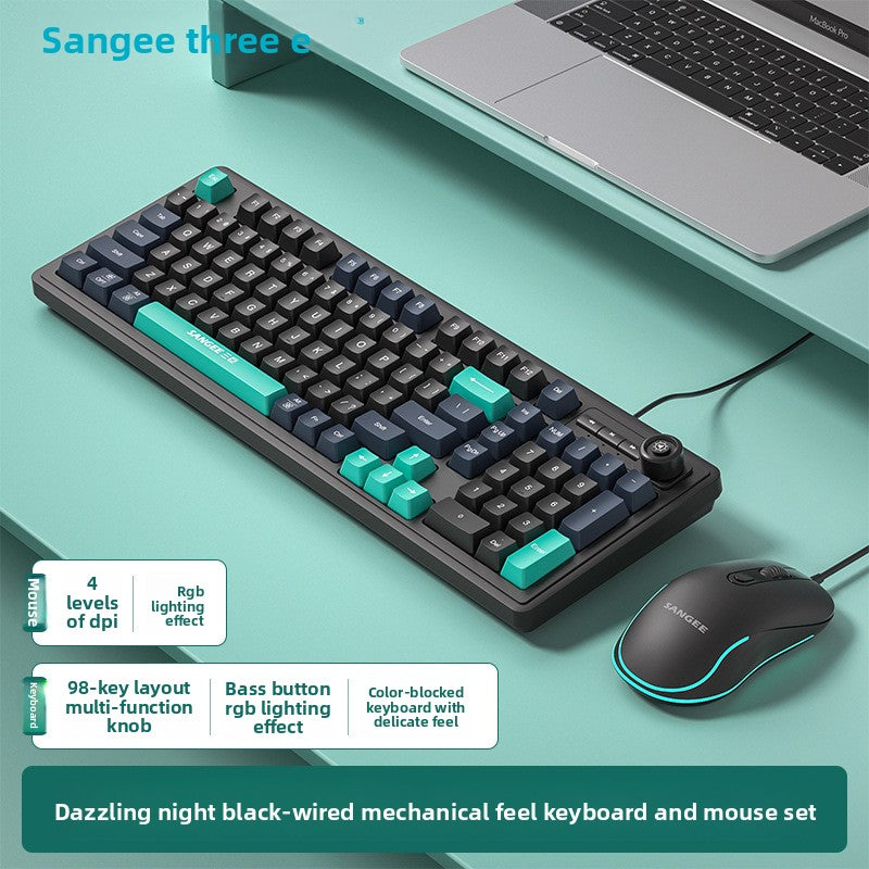 Sangee K18 Wired Backlit Keyboard with Volume Knob