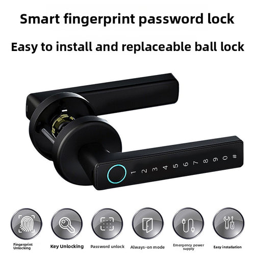 FF03 Fingerprint Door Lock with Bluetooth & Key Access