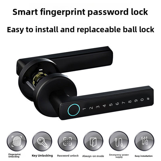 FF03 Fingerprint Door Lock with Bluetooth & Key Access
