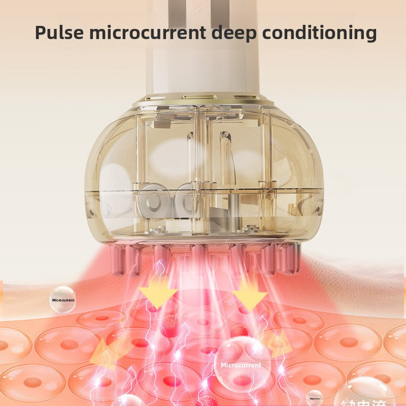 Rechargeable Heated Cupping Massager with Essential Oil – Off-White