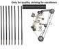 Stainless Steel Compound Bow Set with 4 or 8 Arrows