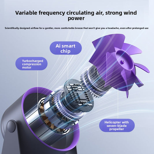 WSB-2 Rechargeable Bladeless Desktop Fan with Touch Control