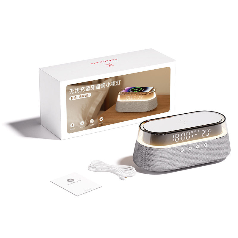 K3 Retro Bluetooth Speaker with Alarm Clock & Night Light