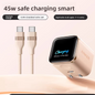 45W USB-C PD Charger with Digital Display – Chinese Plug