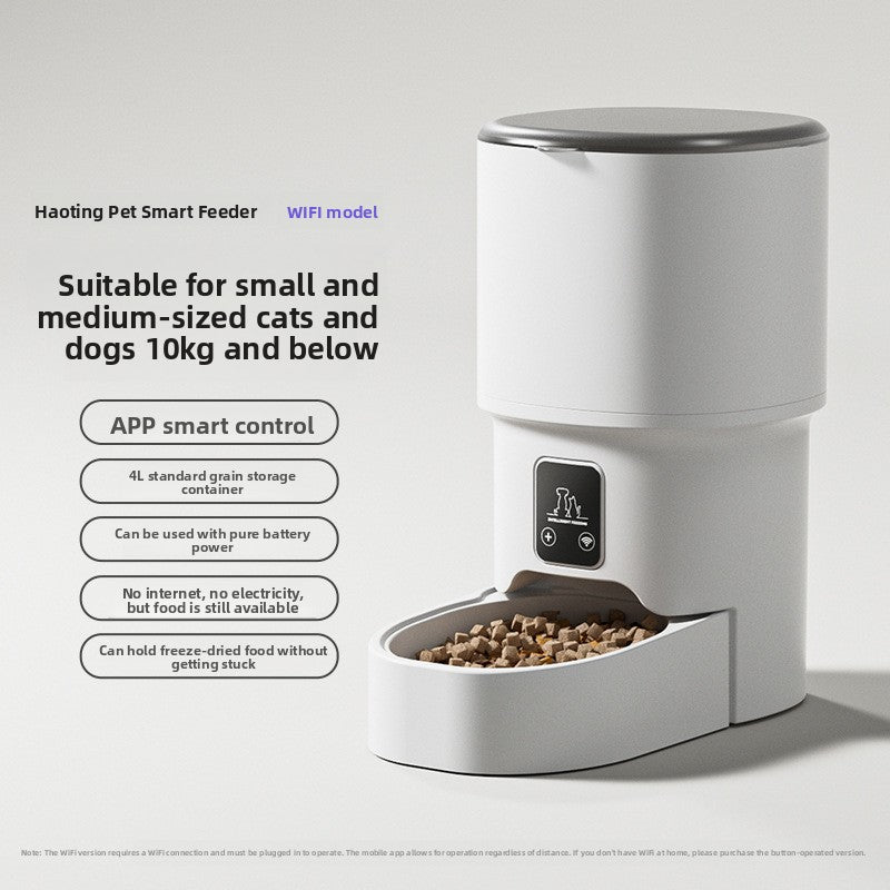 Automatic Pet Feeder – Timer, Wi-Fi & Video Options
