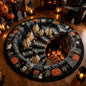 Halloween Round Crystal Velvet Rug – Multiple Sizes & Designs
