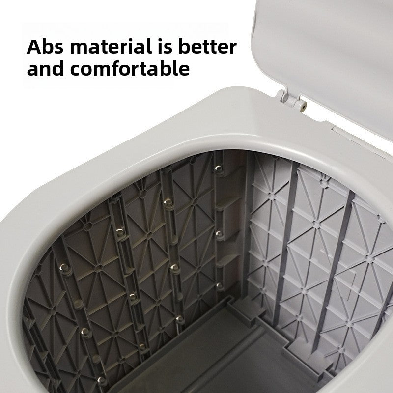 Portable Folding Camping Toilet with Lid