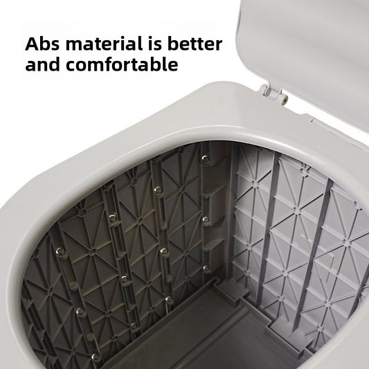 Portable Folding Camping Toilet with Lid