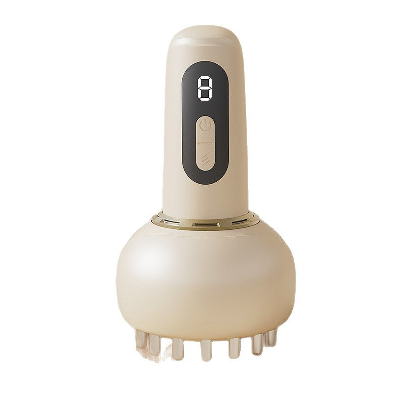 Rechargeable Heated Cupping Massager with Essential Oil – Off-White