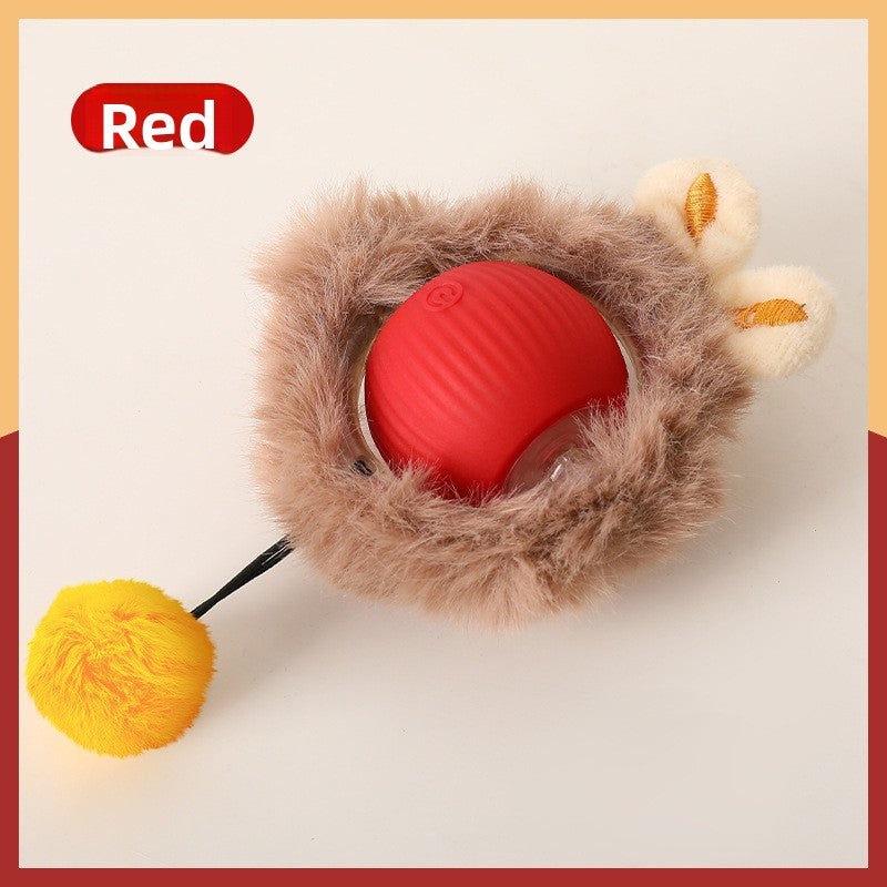 Interactive Rolling Cat Ball Toy – Rope & Plush Styles