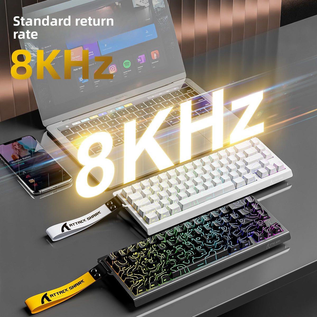 66-Key Magnetic Switch RGB Gaming Keyboard – Wired USB