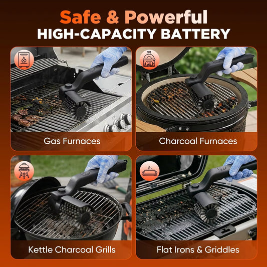 Electric Grill Cleaning Brush & Replacement Head