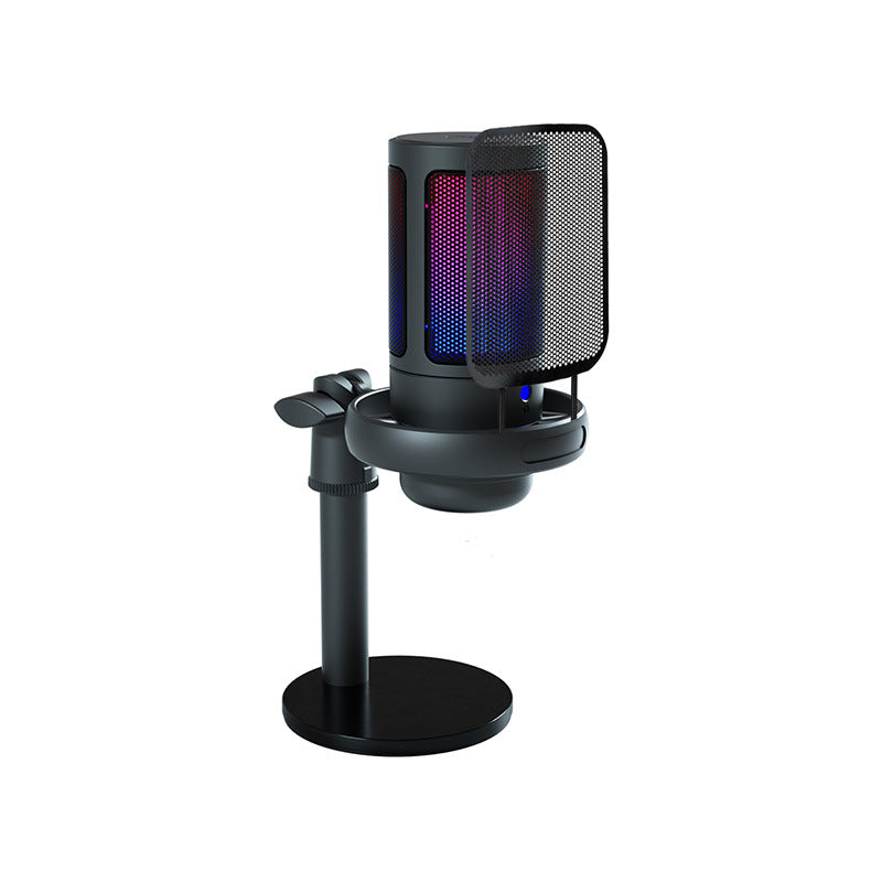 HS-ME6S USB Condenser Microphone with RGB Lighting