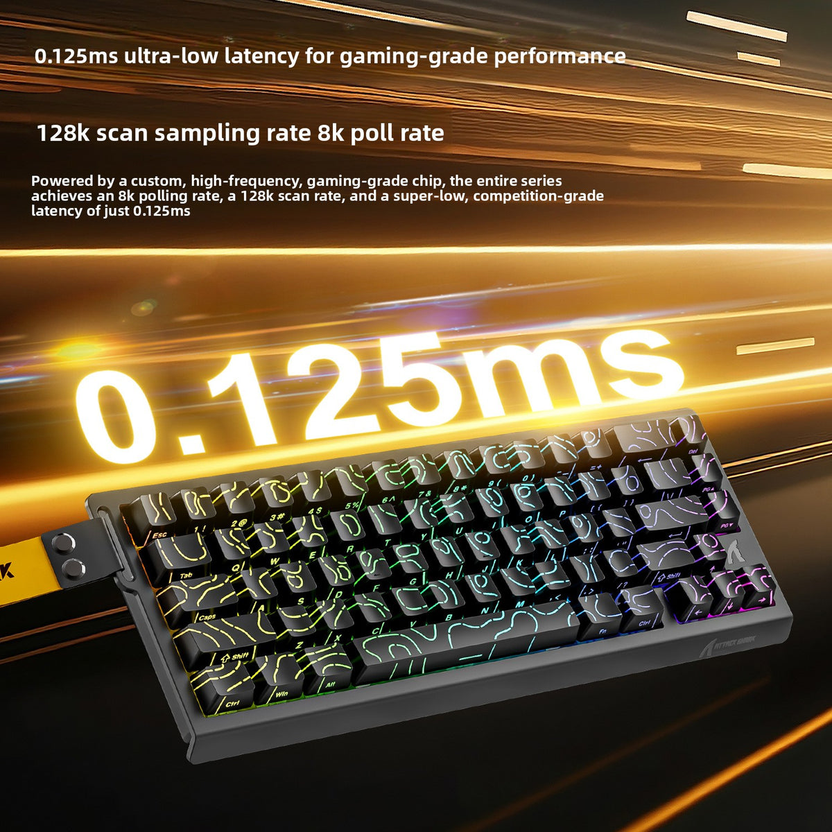 66-Key Magnetic Switch RGB Gaming Keyboard – Wired USB