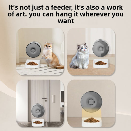 3L Automatic Wall-Mounted Pet Feeder – Button or WiFi Control