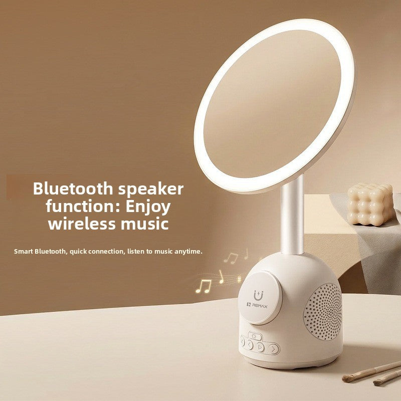 RT-E210 LED Makeup Mirror with Bluetooth Speaker – Beige